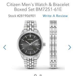 Men’s watch and bracelet